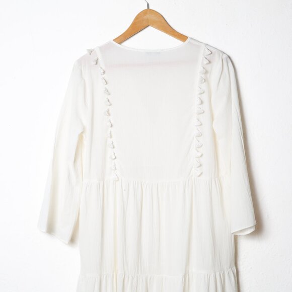 MADEWELL Tassel Cover-Up Caftan Dress - Picture 8 of 13